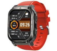 Blueshaweu for 22mm Classic Silicone Replacement Straps Compatible with AMAZTIM M2,M3,C20 Pro,T2/KOSPET TANK M3,M3,M3 ULTRA,TANK T3,T3 ULTRA,T2,M2/WalkerFit M2, M6 Ultra, M2 Pro Smart Watch (Red)