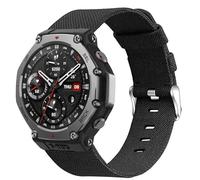 Blueshaweu for Amazfit Straps, Quick Release 22mm, 20mm Nylon Woven Fabric Replacement Accessory Strap Compatible with Amazfit T-Rex 3 48mm, Balance,Cheetah Pro,Cheetah Round,GTR 4 (Black, 22mmSize)