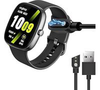 Blueshaweu for Anyloop Smart Watch Charger, 2 Pin Magnetic USB Replacement Charging Compatible for Anyloop ALW1 1.69" Watch Mini / LA32 1.96" / AK47 Y2 1.85"/ 1.85 Inches Smart Watch (Black)