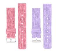 Blueshaweu for Blackview Smart Watch 20mm, 22mm Breathable Nylon Woven Fabric Replacement Accessory Strap Compatible with IOWODO/Blackview W60,W20, IOWODO/Blackview R30 Pro,R50 Pro (2Pack-A, 20mmSize)