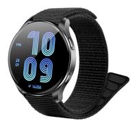 Blueshaweu for Blackview Watch 20mm, 22mm New Quick Dry Loop Woven Nylon Ultralight Sport Replacement Straps Compatible with Blackview/IOWODO W60,W50 Pro,W40,W30,W20,R30 Pro Smartwatch (Black, 20mm)