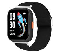Blueshaweu for BW01,BW02 22mm Quick Release Stretch Elastics Nylon Adjustable Replacement Strap Accessories Compatible for BIGGERFIVE BARVE Kids Fitness Tracker Watch,Biggerfive Brave 2 (Black)