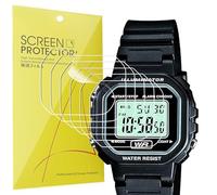 Blueshaweu for Casio LA20WH Watch Screen Protector, [6 Pack] Full Coverage TPU Clear Film Compatible for Ca-sio LA20WH Series, LA-20WH Digital Watch (6 Pack)