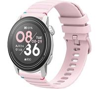 Blueshaweu for COROS NOMAD, 20mm,22mm,24mm New Silicone Woven Line Adjustable Replacement Strap Compatible with COROS PACE 3 / PACE Pro/APEX 2 Pro/APEX Pro/APEX 46mm,etc (Pink, 22mmSize)