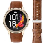 Blueshaweu for Crazy Leather Replacement Smartwatch Strap Wristband Compatible with Sekonda Flex 42mm,Flex Plus/Motion 36mm,Motion Plus 38mm,ACTIVE 1909/ACTIVE PRO 47mm,ACTIVE Plus (Brown, 20mmSize)