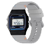 Blueshaweu for F-91W Watch Bands, 18mm, 22mm Quick Release Breathable Silicone Replacemet Band Straps Bracelet Compatible for Casio W-217H,W-218H,W-219H,A158WA,A168WA,A700W-1,A100WE-1 (Gray, 22mm)