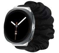 Blueshaweu for Fabric Elastic Scrunchie Elastic Women Cute Replacement Straps Compatible with Galaxy Watch 8 40mm,44mm,46mm classic, Ultra 47mm LTE Smartwatch (Black, Galaxy 8/44/46mm Classic)