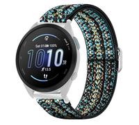 Blueshaweu for Garmin Forerunner 165 20mm Quick Release Stretch Elastics Nylon Adjustable Replacement Strap Accessories Compatible for Garmin vivoactive 5/Forerunner 165,245,55,645/venu (Blue Sky)