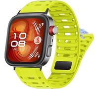 Blueshaweu for Huawei Watch Fit 4 Pro Bands, New Sweat-Proof Breathable Sport Silicone Replacement Watchband Compatible with Huawei Watch Fit 4 Pro, Fit 4, Fit 3 (Green, For Fit 4 Pro,Fit 4,3)
