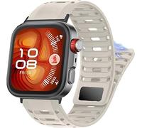Blueshaweu for Huawei Watch Fit 4 Pro Bands, New Sweat-Proof Breathable Sport Silicone Replacement Watchband Compatible with Huawei Watch Fit 4 Pro, Fit 4, Fit 3 (Starlight, For Fit 4 Pro,Fit 4,3)