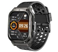 Blueshaweu for KOSPET 22mm Silicone Replacement Wristbands Sport Strap with Metal Buckle AMAZTIM M2,M3,C20 Pro,T2,T3/KOSPET Tank M2,M3,M3,M3 ULTRA,T2,T3,T3 ULTRA,WalkerFit M2,M6 Ultra,M2 Pro (Black)