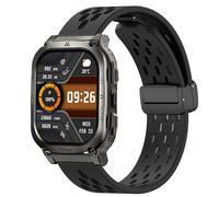 Blueshaweu for KOSPET Watch Breathable Soft Silicone Magnetic Butterfly Clousure Sport Replacemet Band Straps for AMAZTIM M2,M3,C20 Pro,T2,T3/KOSPET Tank M2,M3,M3 ULTRA,T2,T3,T3 ULTRA (Black)