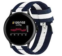 Blueshaweu for New Nylon Woven Fabric Replacement Strap Compatible with Sekonda Flex 42mm,Flex Plus/Motion 36mm,Motion Plus 38mm,Motion Pro 39mm/ACTIVE PRO 47mm,ACTIVE Plus (Blue&White, 22mmSize)