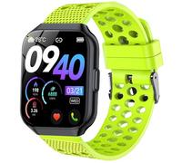 Blueshaweu for P98, P99 Smartwatch 22mm Silicone Replacement Wristbands Sport Strap with Metal Buckle Compatible with QCOQ, Hendari, CASCHO P98, Motast, Togala, Jugeman P99 1.96",HKOMA L2H5B (Green)