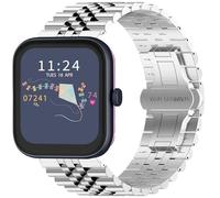 Blueshaweu for RADLEY Series Smartwatch 18mm 20mm 22mm Solid Stainless Steel Heavy Band with Butterfly Folding Clasp Link Bracelet Compatible for RADLEY Series 32/20/19/46/10 Watch (Silver, 20mm)