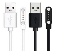 Blueshaweu for Sanoto Bone Sound Headphones Charger, 4 Pin bone conduction Magnetic USB Charging Cable Replacement Charger Cable Compatible with SANOTO X2 / DG08 Bone Sound Headphones (Black+White)