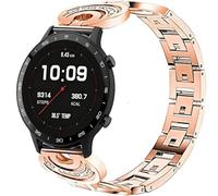 Blueshaweu for Sekonda Smart Watch 20mm, 22mm Crystal Rhinestone Diamond Jewelled Dressy Stainless Straps Compatible for SEKONDA Flex,Motion Pro,ACTIVE Plus,ACTIVE PRO,HYBRID 45mm,etc (RoseGold, 22mm)