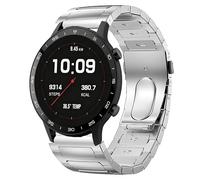 Blueshaweu for Sekonda Smart Watch No Gap Metal Stainless Steel Metal Replacement Straps Compatible with SEKONDA HYBRID 45mm,Motion Pro 39mm,ACTIVE PRO 47mm,ACTIVE Plus,ACTIVE 1909,etc (Silver, 22mm)