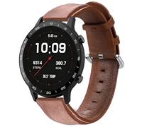 Blueshaweu for Sekonda Smart Watch Soft Classic Genuine Leather Replacement Strap Watchband Compatible for Sekonda Flex,Flex Plus,Motion,Motion Plus,Motion Pro,ACTIVE PRO,ACTIVE 1909,etc (Brown, 22mm)