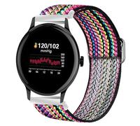 Blueshaweu for Sekonda Smartwatch Stretch Elastics Nylon Adjustable Replacement Strap Accessories for Men & Women Compatible with Sekonda Flex 42mm,ACTIVE 1909,ACTIVE Plus,etc (Bohe Rainbow, 20mmSize)