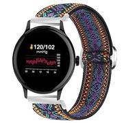 Blueshaweu for Sekonda Smartwatch Stretch Elastics Nylon Adjustable Replacement Strap Accessories for Men & Women Compatible with Sekonda Flex 42mm,ACTIVE 1909,ACTIVE Plus,etc (Purple Blue, 20mmSize)