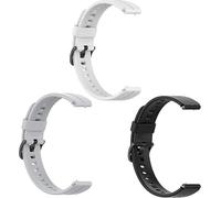 Blueshaweu for Sekonda Track Smart Watch 16mm Quick Release Silicone Breathable Lightweight Adjustable Replacement Straps Compatible for SEKONDA CONNECT Womens 40mm/SEKONDA TRACK 26mm (3Pack-D, 16mm)