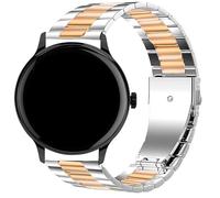 Blueshaweu for Sekonda Watch 16mm, 20mm, 22mm Quick Release Stainless Steel Metal Replacement Straps Compatible for SEKONDA Flex,Motion,ACTIVE PRO 47mm,HYBRID/CONNECT 40mm,etc (Silver-Rose, 22mmSize)