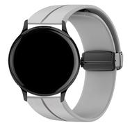 Blueshaweu for Sekonda Watch 16mm 20mm 22mm Soft Silicone Magnetic Buckle Sport Wristband Replacement Straps Compatible for SEKONDA Flex,Flex Plus 42mm/HYBRID,ACTIVE PRO,ACTIVE Plus 45mm (Gray, 22mm)