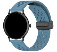 Blueshaweu for Sekonda Watch 20mm 22mm Soft Silicone Sport with Magnetic Butterfly Clousure Replacemet Straps Compatible for SEKONDA Flex,Flex Plus,Motion,Motion Pro,ACTIVE PRO,etc (Blue, 20mm)