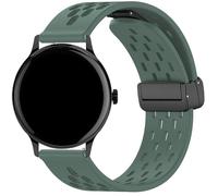 Blueshaweu for Sekonda Watch 20mm 22mm Soft Silicone Sport with Magnetic Butterfly Clousure Replacemet Straps Compatible for SEKONDA Flex,Flex Plus,Motion,Motion Pro,ACTIVE PRO,etc (Army Green, 20mm)