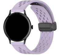 Blueshaweu for Sekonda Watch 20mm 22mm Soft Silicone Sport with Magnetic Butterfly Clousure Replacemet Straps Compatible for SEKONDA Flex,Flex Plus,Motion,Motion Pro,ACTIVE PRO,etc (Purple, 20mm)