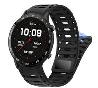 Blueshaweu for Sekonda Watch Band, New Sport Breathable Silicone Replacement Strap Watchband Compatible with Sekonda Motion Pro/ACTIVE PRO,ACTIVE Plus,ACTIVE 1909/HYBRID 45mm,etc (Black, 22mm)