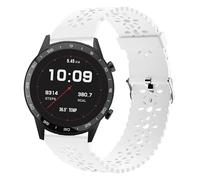 Blueshaweu for Sekonda Watch Band, Silicone Lace Replacement Straps Compatible with Sekonda Flex,Flex Plus,Motion Plus,Motion Pro,ACTIVE PRO,ACTIVE Plus,ACTIVE 1909/HYBRID 45mm,etc (White, 22mmSize)