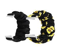 Blueshaweu for Sekonda Watch Fabric Elastic Scrunchie Elastic Watch Band Women Cute Replacement Straps for Sekonda Flex,Flex Plus 42mm/Motion,Motion Pro/ACTIVE PRO,ACTIVE Plus (2 Pack-A, 20mmSize)