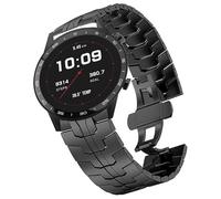 Blueshaweu for Stainless Steel Band Metal Strap with Folding Clasp Replacement Straps Compatible for Sekonda HYBRID Smart Watch 45mm,Flex 42mm,Flex Plus,ACTIVE PRO,ACTIVE 1909,etc (Black, 20mmSize)