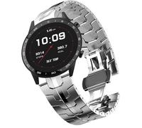 Blueshaweu for Stainless Steel Band Metal Strap with Folding Clasp Replacement Straps Compatible for Sekonda HYBRID Smart Watch 45mm,Flex 42mm,Flex Plus,ACTIVE PRO,ACTIVE 1909,etc (Silver, 20mmSize)