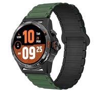Blueshaweu for TicWatch Smart Watch 20mm, 22mm, 24mm Magnetic Silicone Sport Strong Magnet Strap Watchband Compatible with Ticwatch Atlas,Pro 5 Enduro,Pro 3 Ultra BT/LTE version,GTH,etc. (Green, 24mm)