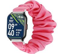 Blueshaweu for ZOSKVEE Smart Watch 22mm Fabric Elastic Scrunchie Elastic Women Cute Replacement Straps Compatible with ZOSKVEE P95,Popglory P95 2.01"/Huakua,ZOSKVEE G50 Smartwatch 1.69" (Pink)