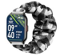 Blueshaweu for ZOSKVEE Smart Watch 22mm Fabric Elastic Scrunchie Elastic Women Cute Replacement Straps Compatible with ZOSKVEE P95,Popglory P95 2.01"/Huakua,ZOSKVEE G50 Smartwatch 1.69"