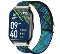 Blueshaweu for ZOSKVEE Smart Watch 22mm Stretch Elastics Nylon Adjustable Replacement Strap Accessories Compatible with ZOSKVEE P95,Popglory P95/ZOSKVEE G50,Huakua G50 Smartwatch 1.69" (Blueprint)