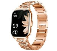Blueshaweu for ZOSKVEE Smartwatch Quick Release Women Jewelry Bling Diamond Metal Dressy Adjustable Replacement Strap Compatible with ZOSKVEE,Popglory P95 2.01"/ ZOSKVEE,Huakua G50 1.69"