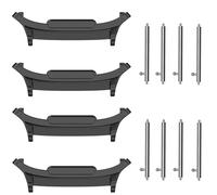 Blueshaweu Metal Wristband Adapter for Galaxy Watch Ultra 47mm, 22mm Stainless Steel, Interchangeable Connector, Smartwatch (Black+Black)