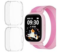 Blueshaweu Protective Case for BIGGERFIVE Smartwatch Children 1.8 Inch BW02 - Flexible TPU Case with Scratch Protection Film - Full Protection Compatible with Biggerfive Brave 2 Smartwatch