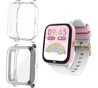 Blueshaweu Protective Case for Ice Watch - Ice Smart Junior 2.0 - Flexible TPU Case with Scratch Protection Film - Full Protection Compatible with Ice Smart Junior 2.0 Smartwatch (Transparency +