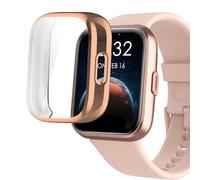 Blueshaweu Protective Case for ID208 Plus Smartwatch 1.8 inches, Flexible TPU Full Protection with Screen Protector, Scratch-Resistant Case Compatible with Tensky/Fitpolo/Quican ID208 Plus Smartwatch