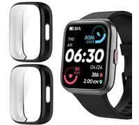 Blueshaweu Protective Case for ID208 Plus Smartwatch 1.8 Inches, Flexible TPU Full Protection with Screen Protector, Scratch-Resistant Case Compatible with Tensky/Fitpolo/Quican ID208 Plus Smartwatch