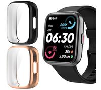 Blueshaweu Protective Case for ID208 Plus Smartwatch 1.8 inches, Flexible TPU Full Protection with Screen Protector, Scratch-Resistant Case Compatible with Tensky/Fitpolo/Quican ID208 Plus Smartwatch