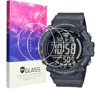 Blueshaweu Screen Protector Compatible with Casio AE-1500WH, 9H Hardness Tempered Glass Screen Protector [Pack of 3] Compatible with Casio AE-1500WH, AE-1500 Watch (HD)