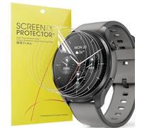 Blueshaweu Screen Protector Compatible with Hama Smartwatch 1.43 Inch 9000, HD Clear Flexible TPU Screen Protector [Pack of 6] Compatible with Hama 9000 Smartwatch (Transparent)