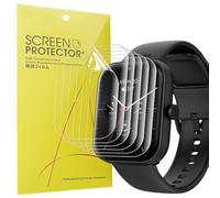 Blueshaweu Screen Protector Compatible with Hama Smartwatch 1.65 Inch 5000, HD Clear Flexible TPU Screen Protector [Pack of 6] Compatible with Hama 5000 Smartwatch (Transparent)